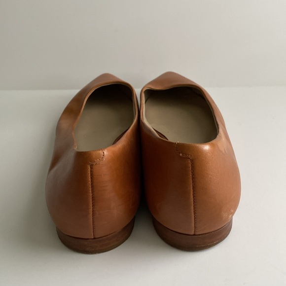 G.H. Bass & Co. Cognac Slip-On Flats Leather Upper Size 9.5 - Picture 4 of 11